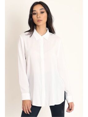Blackmilk Button Me Up white dress shirt size medium